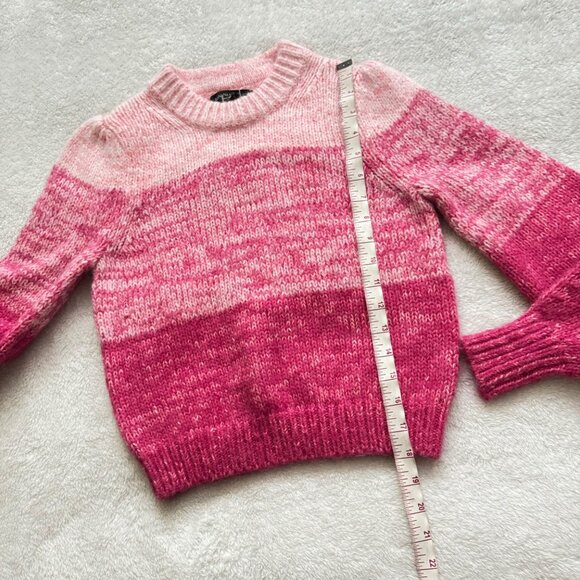 Banana Republic XS Petite Ombre Pink Wool Blend alpaca colorblock Sweater nwot - Picture 6 of 11
